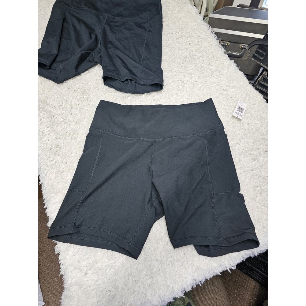 NWT DANSKIN Womens High Waisted Biker Shorts Lot Set Pocket Athletic Yoga Gym XL - Picture 9 of 10
